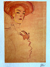 Egon schiele litografia usato  Roma