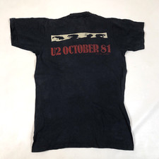 Camiseta Vintage Anos 80 U2 Outubro 81 Banda Dupla Face Álbum Pequeno Ron Boutwell Ent, usado comprar usado  Enviando para Brazil