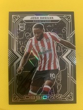 Cartão de novato Josh Da Silva assinado Obsidian 22/23 /115 com certificado de autenticidade - Brentford comprar usado  Enviando para Brazil