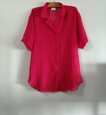 Blouse chemisier rouge d'occasion  Bourg-de-Thizy