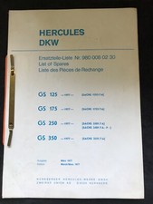Ersatzteilliste hercules dkw gebraucht kaufen  Kulmbach