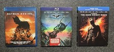 The Dark Knight Trilogy Batman Begins, Dark Knight, Rises Blu-Ray - Like New comprar usado  Enviando para Brazil