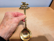 Antique brass spoon for sale  THORNTON-CLEVELEYS