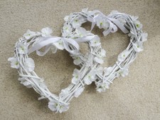 Wicker hearts white for sale  BLANDFORD FORUM
