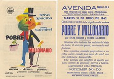 Programa de CINE. Título : POBRE Y MILLONARIO. comprar usado  Enviando para Brazil