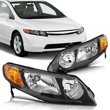 Conjunto de faróis para 2006-2011 Honda Civic Sedan 4Dr motorista + lados do passageiro comprar usado  Enviando para Brazil