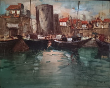 Dipinto olio legno usato  Roma