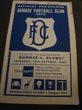 Dundee clyde programme for sale  LONGNIDDRY