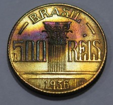 BRASIL 1936 500 REIS REGENTE FEIJO COLEÇÃO MUNDIAL DE MOEDAS 🌈⭐🌈 comprar usado  Enviando para Brazil