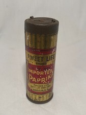 c1900-15 Sweet Life marca importada Paprika Brooklyn, Nova York Lata antiga de especiarias comprar usado  Enviando para Brazil