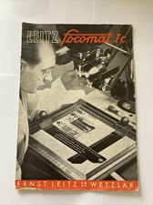 Leitz focomat brochure for sale  CIRENCESTER