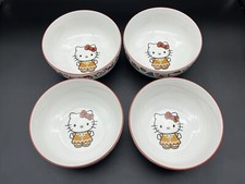 Sanrio Hello Kitty Natal pão de gengibre feriado 6" tigela de cerâmica conjunto de 4 NOVO comprar usado  Enviando para Brazil