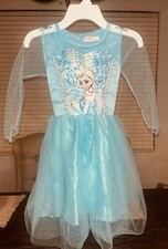 Usado, Vestido feminino tamanho 4/6 princesa Elsa Vogue vestido congelado fantasia turquesa comprar usado  Enviando para Brazil