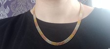 Kette halskette tricolor gebraucht kaufen  Ebensfeld