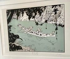 Rare sérigraphie pirogue d'occasion  Limoges-