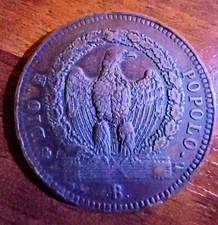 Baiocchi 1849 rep.romana usato  Italia