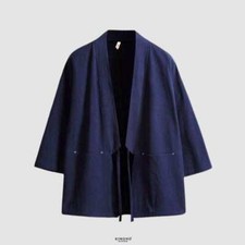 Haori kimono bleu d'occasion  Expédié en Belgium