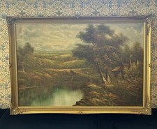 Original antique landscape for sale  BRIDGEND