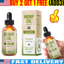 Óleo de semente de cânhamo orgânico puro 10000MG 30ml alívio da dor, ansiedade sono EUA✔️ comprar usado  Enviando para Brazil