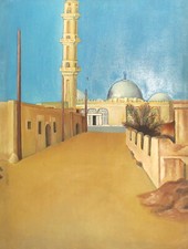 Vintage orientalist oil d'occasion  Expédié en Belgium