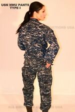 CALÇA CALÇA UNIFORME MIRTILO CAMUFLAGEM DIGITAL AZUL TIPO 1 MARINHA DOS EUA NOVA SEM ETIQUETAS comprar usado  Enviando para Brazil