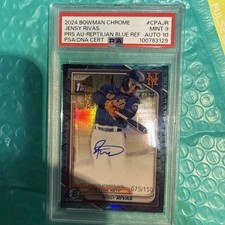 Jensy Rivas 2024 Bowman Chrome 1º refrator reptiliano azul automático 75/150 Mets Sha comprar usado  Enviando para Brazil