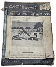 Manitowoc models 1600 for sale  Philipsburg