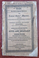 DeSilver's 1829 Philadelphia rare Annual Almanac Calendar Zodiac travellers book segunda mano  Embacar hacia Argentina