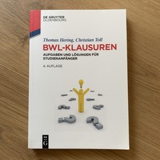 Bwl klausuren aufgaben gebraucht kaufen  Nördlingen