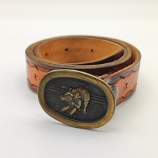 Vintage brown leather for sale  SWANSEA