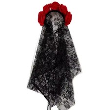 Black flower headband for sale  ROCHDALE