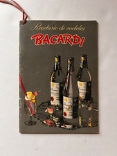 Antigo livreto de receitas mexicano RUM RON BACARDI bebidas mistas coquetel bar da década de 1950, usado comprar usado  Enviando para Brazil