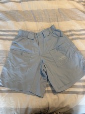 Shorts masculino Aftco tamanho 28 azul claro carga pesca elástica caminhada ao ar livre náilon comprar usado  Enviando para Brazil