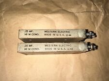 1 par de condensador capacitor Western Electric 141-M 0,05MF .05uF #7 comprar usado  Enviando para Brazil