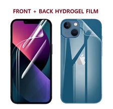 Capa protetora de tela hidrogel frontal + traseira para iPhone 14 15 16 Pro Plus comprar usado  Enviando para Brazil
