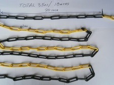 Plastic chain yellow for sale  VERWOOD