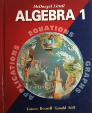 Mcdougal littell algebra for sale  Little Falls