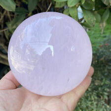 Esfera de bola de cura rara linda de cristal rosa 1650 g 108 mm suporte a22 comprar usado  Enviando para Brazil