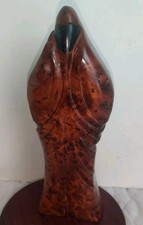 Burl wood statue d'occasion  Expédié en Belgium