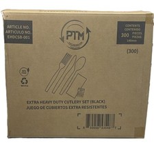 Kit de talheres conjunto de utensílios de plástico para ir, restaurante catering 300 ct comprar usado  Enviando para Brazil