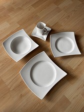 Geschirrset eckig weiß gebraucht kaufen Geschirrset eckig weiß gebraucht kaufen  Leipzig