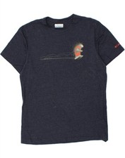 Camiseta masculina gráfica COLUMBIA média azul marinho algodão CI08, usado comprar usado  Enviando para Brazil