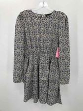 Vestido de manga comprida curto floral usado Leo & Viola bronzeado tamanho XS comprar usado  Enviando para Brazil