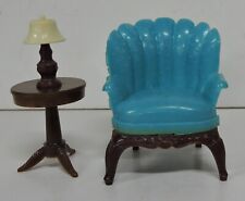 Usado, RENWAL DOLLHOUSE FURNITURE-POLTRONA AZUL TURQUESA 77/MESA REDONDA 73/LÂMPADA 71 comprar usado  Enviando para Brazil