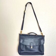 VINTAGE COACH BEEKMAN PASTA DE COURO PRETA BOLSA DE OMBRO MESSANGER #G5C-5266 comprar usado  Enviando para Brazil