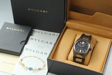 Quase perfeito/conjunto completo* BVLGARI Ergon EG40S relógio masculino automático prata preta JAPÃO comprar usado  Enviando para Brazil