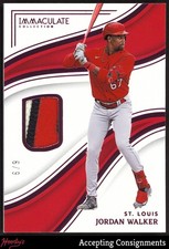 Usado, 2023 Immaculate Collection Rosa #127 Jordan Walker 6/9 REMENDO DE NOVATO AUTOGRAFADO RC RPA comprar usado  Enviando para Brazil