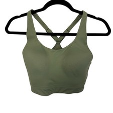 Sutiã esportivo Athleta Advance tamanho 32DD verde eucalipto acolchoado integrado atlético  comprar usado  Enviando para Brazil