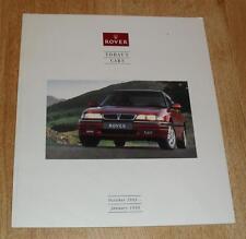 Rover brochure 1992 for sale  FAREHAM