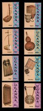 Usado, Uganda 1992 - INSTRUMENTOS MUSICAIS - Conjunto de 8 Selos - Scott #1016-23 - MNH comprar usado  Enviando para Brazil